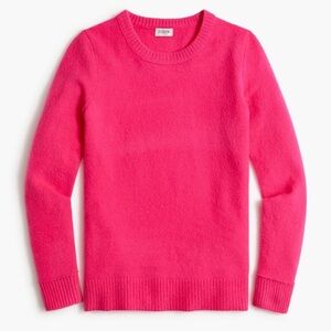 J. Crew Factory Bright Pink Crewneck Sweater- NEW